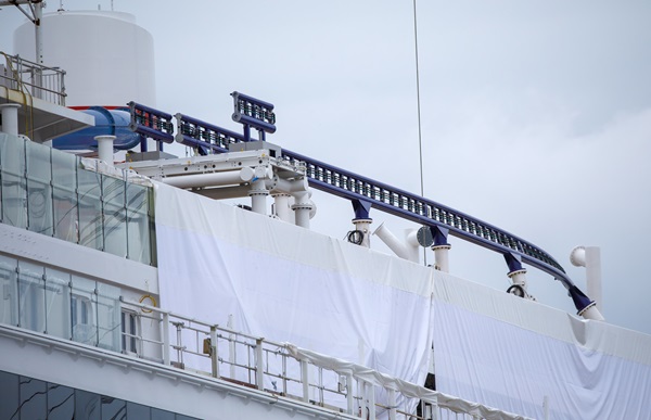 BOLTs track is being mounted on Carnival Jubilees top deck