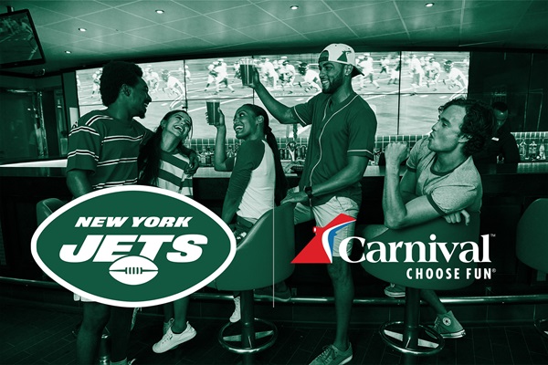 Carnival Cruise Line and the New York Jets announced a multi-year partnership