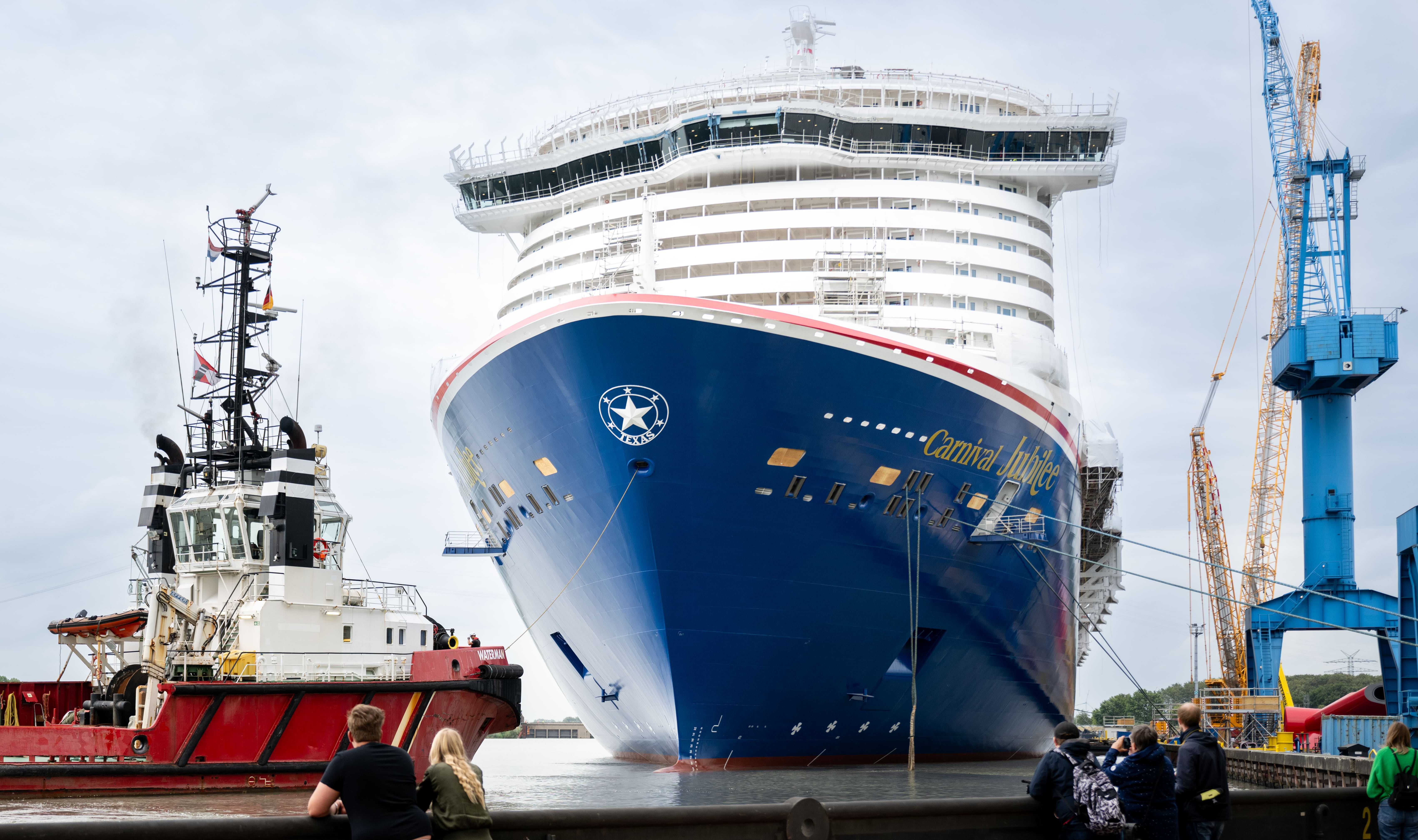 Carnival Jubilee under construction at Meyer Werft