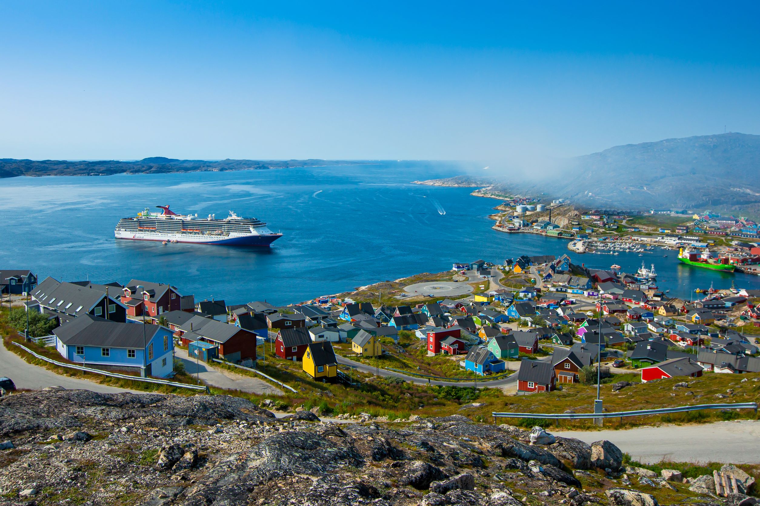 Recently a Carnival Journeys sailing brought guests to Qaqortoq in Greenland